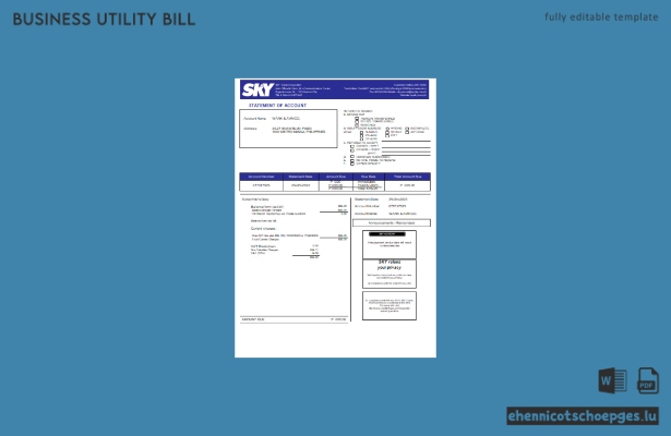 Beispielrechnung der Sky Cable Corporation